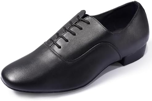 Dynadans Men's Leather Sole Ballroom Dance Shoes Latin Shoes for Salsa Character Tango Waltz