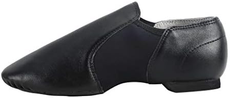 Dynadans Unisex PU Leather Upper Slip-on Jazz Shoe With Arch Insert For Women And Men's Dance Shoes