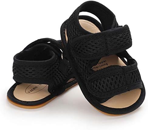 E-FAK Baby Boys Girls Summer Sandals Outdoor Beach Anti-Slip Rubber Soft Sole Newborn Toddler First Walker Shoes 0-18 Months