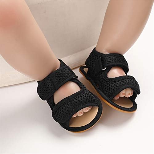 E-FAK Baby Boys Girls Summer Sandals Outdoor Beach Anti-Slip Rubber Soft Sole Newborn Toddler First Walker Shoes 0-18 Months