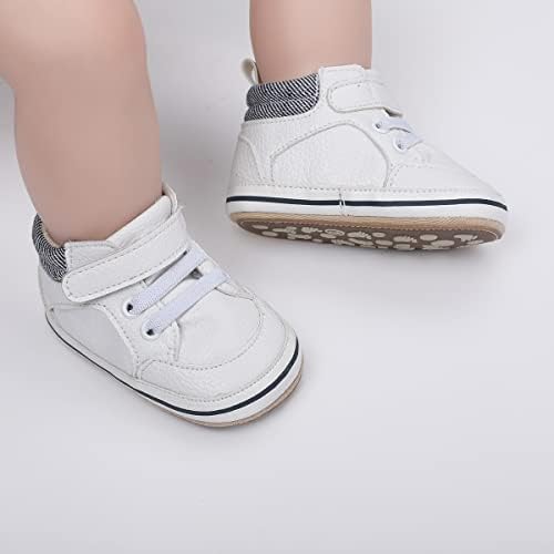 E-FAK Baby Shoes Boys Girls Infant Sneakers Non-Slip Rubber Sole Toddler Crib First Walker Shoes