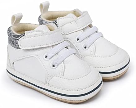 E-FAK Baby Shoes Boys Girls Infant Sneakers Non-Slip Rubber Sole Toddler Crib First Walker Shoes