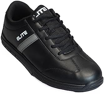 ELITE Men's Basic Bowling Shoes - Universal Sliding Soles Lightweight and Comfortable
