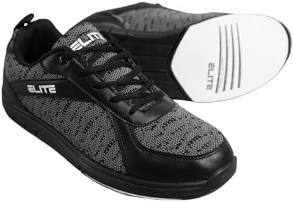 ELITE Pinnacle Men’s Bowling Shoes Includes Universal Sliding Soles Left Or Right-Handed Men’s Bowling Shoes Great For Bowling Practice And League Games