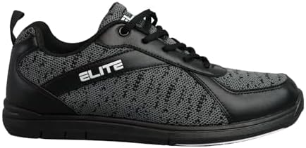 ELITE Pinnacle Men’s Bowling Shoes Includes Universal Sliding Soles Left or Right-Handed Men’s Bowling Shoes Great for Bowling Practice and League Games