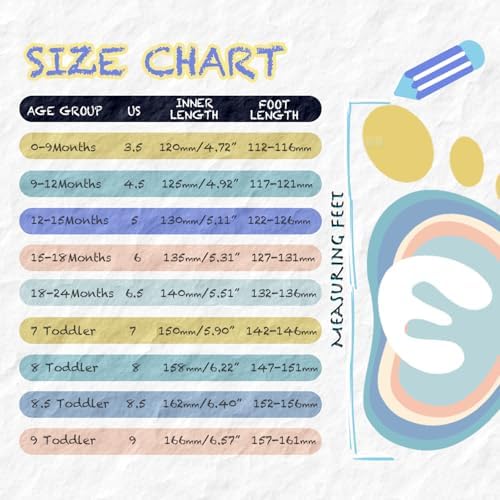 Engtoy Baby Shoes & Socks - Non-Slip Breathable Slippers With Soft Rubber Sole - Baby Boys & Girls Slip On Sneakers