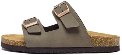 EQW Kids Sandals With Cork Footbed Boys&Girls Slides Hiking Non-slip Adjustable Buckle For Indoor & Outdoor Summer