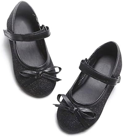 ESTINE Mary Jane Flats for Toddler Girls Little Kids Glittery Dress Princess Wedding Ballet Shoes