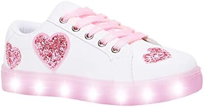 FabKids Kids Sneakers Boys Girls White Shoes Low Top Lace Up Footwear for Toddler Little Kid Big Kid