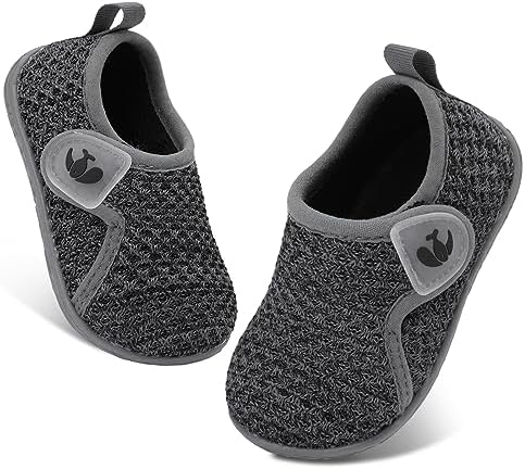 FEETCITY Baby Boys Girls First Walking Shoes Infant Sneakers Crib Shoes Breathable Lightweight Slip On Shoes