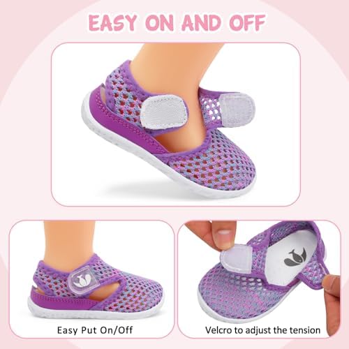 FEETCITY Baby Girl Boys Sandals Slippers Infant First Walker Shoes Summer Crib Shoes