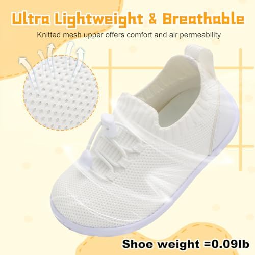 FEETCITY Baby Shoes Boys Girls First Walking Shoes Lightweight Infant Sneakers Slip On Shoe