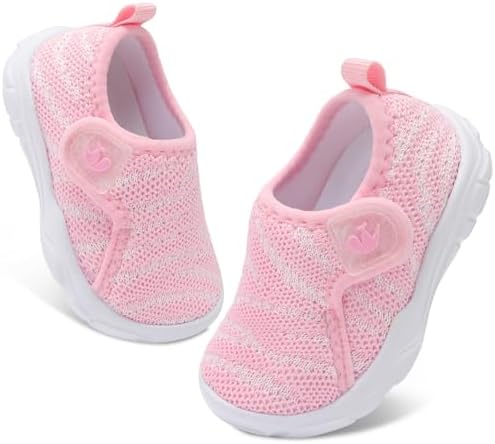 FEETCITY Baby Shoes Boys Girls First Walking Shoes Infant Sneakers Lightweight Slip On Shoe