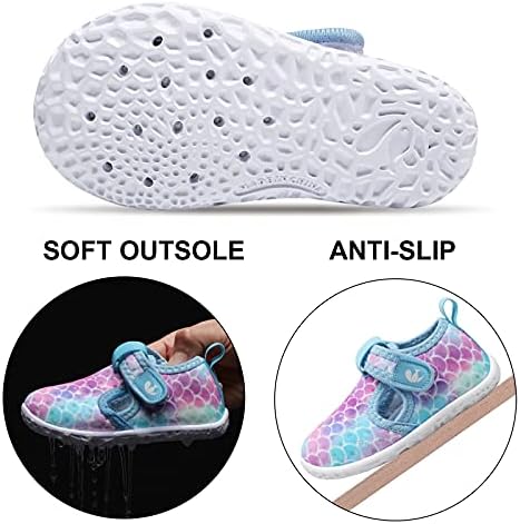 FEETCITY Boys Girls Water Shoes Kids Aqua Socks Quick Dry Barefoot For Beach Swimming Pool