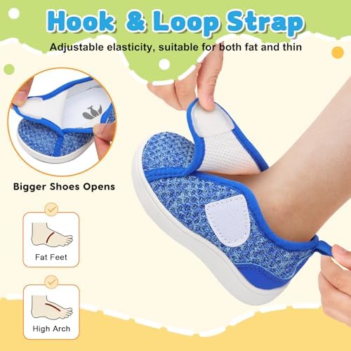 FEETCITY Wide Baby Shoes First Walking Shoes Baby Slip On Shoe Infant Sneakers Boys Girls School Shoe