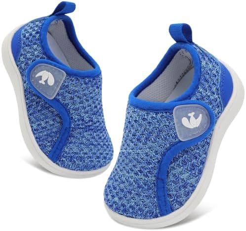 FEETCITY Wide Baby Shoes First Walking Shoes Baby Slip on Shoe Infant Sneakers Boys Girls School Shoe