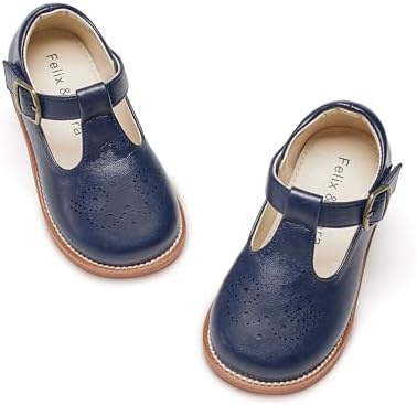 Felix & Flora Toddler Girl Mary Jane Dress Shoes - School Oxford Flats for Girl Party Shoes