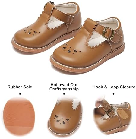 Felix & Flora Toddler Little Girl Mary Jane Dress Shoes - Ballet Flats For Girl Party School Shoes