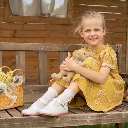 Felix & Flora Toddler Little Girl Mary Jane Dress Shoes - Ballet Flats For Easter Flower Girl Party School Shoes