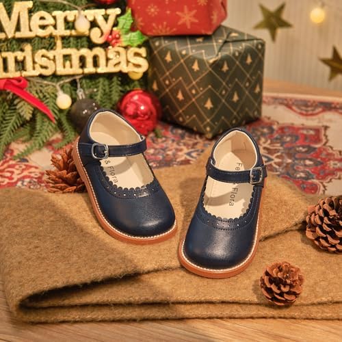 Felix & Flora Toddler Little Girl Mary Jane Dress Shoes - Ballet Flats For Easter Flower Girl Party School Shoes