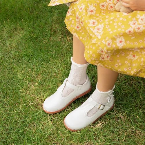 Felix & Flora Toddler Little Girl Mary Jane Dress Shoes - Ballet Flats For Easter Flower Girl Party School Shoes