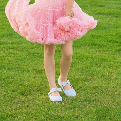 Felix & Flora Toddler Little Girls Dress Shoes - Flower Girls Mary Jane Flats Ballet Shoes Party Wedding