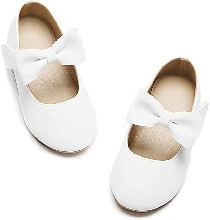 Felix & Flora Toddler Little Girls Dress Shoes - Flower Girls Mary Jane Flats Ballet Shoes Party Wedding