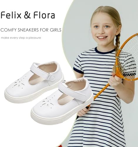 Felix & Flora Toddler/Little Kid Girls Running Shoes Glitter Sneakers Princess Fashion Casual Sports Shoes