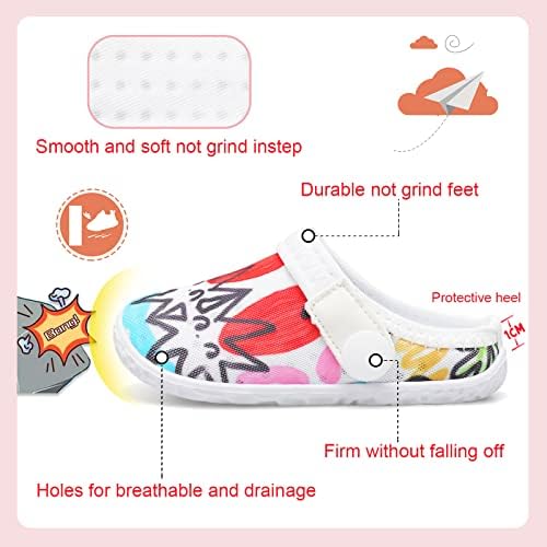 Fires Kids Garden Clogs For Boys Girls Quick Dry Water Shoes Toddler Sandals Beach Slippers Slip On