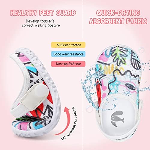 Fires Kids Garden Clogs For Boys Girls Quick Dry Water Shoes Toddler Sandals Beach Slippers Slip On