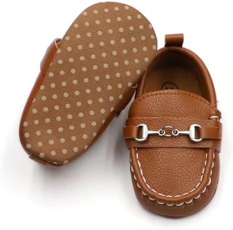 First Walking Shoes For Baby Boys Delightful Solid Color Slip-On Loafers Lightweight Non-Slip Flat