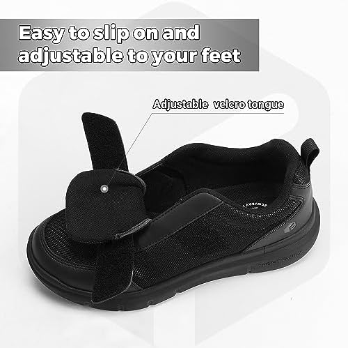 FitVille Diabetic Shoes For Men Extra Wide Width Swollen Feet Shoes For Diabetics Pain Relief
