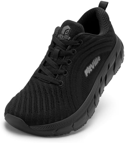 FitVille Wide Walking Shoes for Men Comfortable Lightweight Running Wide Toe Box Shoes for Men Non Slip Cushioned