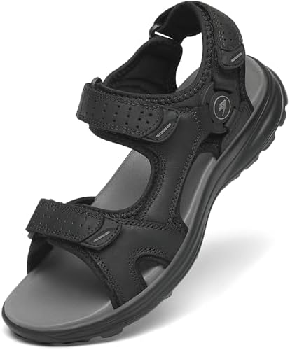 FLARUT Men's Sport Sandals Outdoor Hiking Sandal Open Toe Walking Sandals for Summer Beach Water Shoes