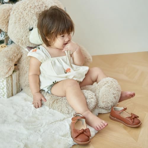 Flaryzone Toddler Little Girl Mary Jane School Uniform Oxfords Flat Dress Shoes