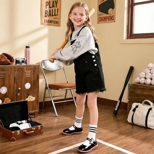 Flaryzone Toddler Little Girl Mary Jane School Uniform Oxfords Flat Dress Shoes