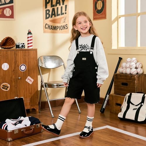 Flaryzone Toddler Little Girl Mary Jane School Uniform Oxfords Flat Dress Shoes