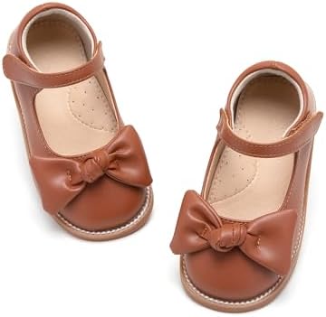 Flaryzone Toddler Little Girl Mary Jane School Uniform Oxfords Flat Dress Shoes