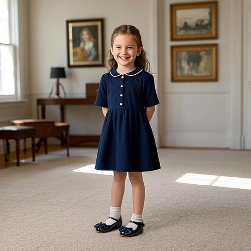 Flaryzone Toddler/Little Girls' Ballerina Flat Mary Jane Princess Dress Shoes - Wedding School Party
