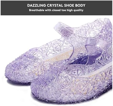 Flats Mary Jane Dance Party Cosplay Shoes Snow Queen Princess Sandals For Little GirlsToddler Birthday Christmas