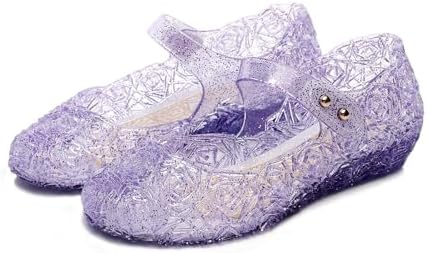 Flats Mary Jane Dance Party Cosplay Shoes Snow Queen Princess Sandals for Little GirlsToddler Birthday Christmas