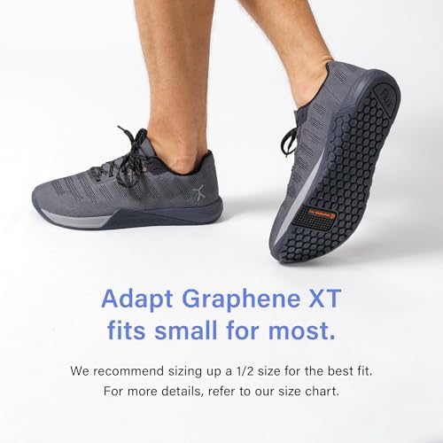 Flux Adapt Graphene XT Barefoot Shoes – Zero Drop Wide Toe Box Cross Trainers For Men & Women Graphene Grip Ballistic Mesh Upper Gym HIIT Lifting & Crossfit Minimalist Sneakers