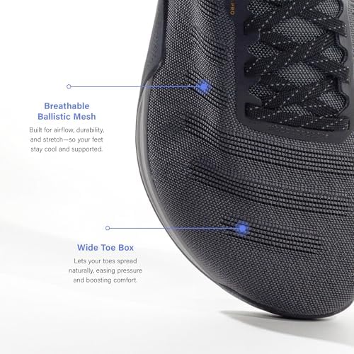 Flux Adapt Graphene XT Barefoot Shoes – Zero Drop Wide Toe Box Cross Trainers For Men & Women Graphene Grip Ballistic Mesh Upper Gym HIIT Lifting & Crossfit Minimalist Sneakers