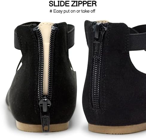 FLYFUPPY Girls Dress Shoes Mary Jane Shoes For Girl Ballet Flats With Ankle Strap