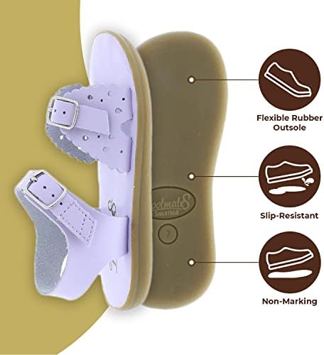 FOOTMATES Ariel And Eco-Ariel Waterproof Sandals For Girls And Boys With Slip-Resistant Non-Marking Outsoles And Strap Closure For Infants Toddlers And Kids Ages 0-12
