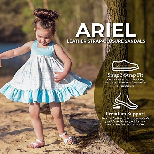 FOOTMATES Ariel And Eco-Ariel Waterproof Sandals For Girls And Boys With Slip-Resistant Non-Marking Outsoles And Strap Closure For Infants Toddlers And Kids Ages 0-12