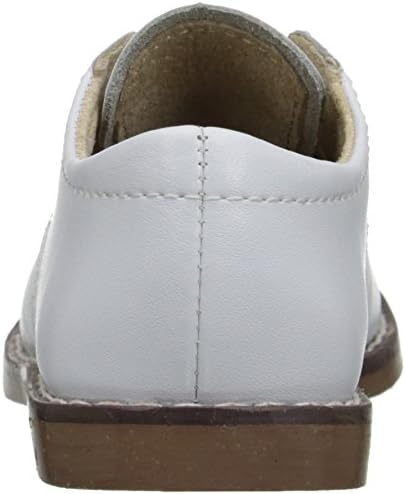 FOOTMATES Willy Lace-Up Leather Oxford Girls And Boys Dress Shoes With Wide Toe Box And Custom-Fit Insoles Non-Marking Outsoles - For Infants Toddlers And Little Kids Ages 0-8