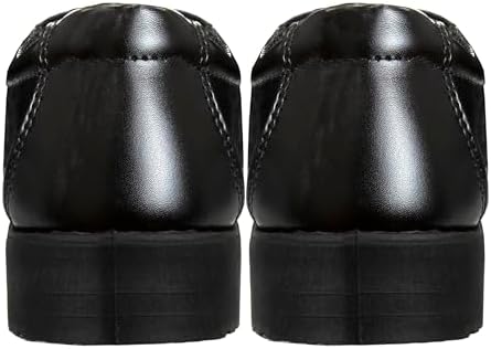 French Toast Boys Dress Shoes - Classic Lace-Up Oxford Casual Dress Formal Shoes - Black (Size 7 Toddler - Size 6 Big Kid)