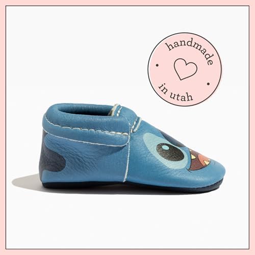 Freshly Picked Disney Stitch City Infant Baby Crib Shoe - Soft Sole Size 5