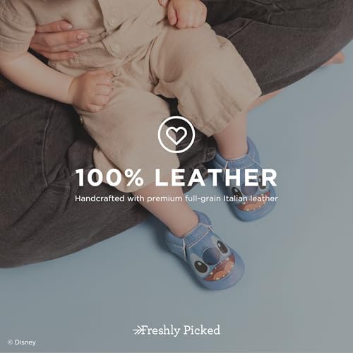 Freshly Picked Disney Stitch City Infant Baby Crib Shoe - Soft Sole Size 5